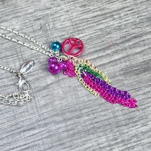 Disney Celebration Necklace with Peace Symbol